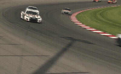 Race Car With McDonald's Advertisement GIF