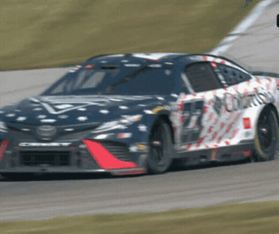 Race Car With McDonald's Logo GIF
