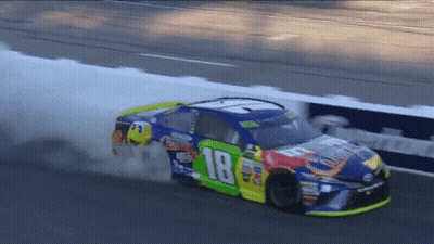 Race Car With Number 18 GIF