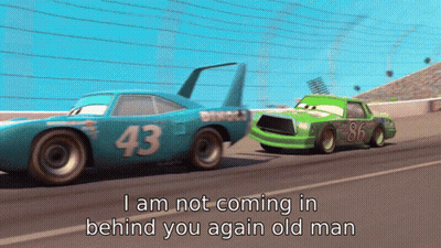 Race Car With Number 43 GIF