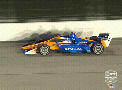 Race Car With PNC Bank Logo GIF
