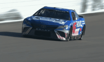 Race Car With Rock GIF