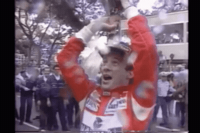 Race Car With Senna GIF