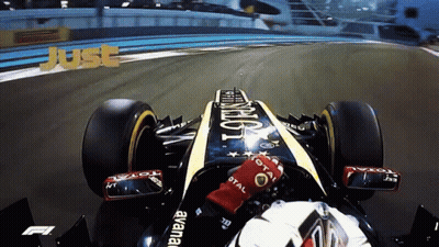 Race Car With Word Total GIF