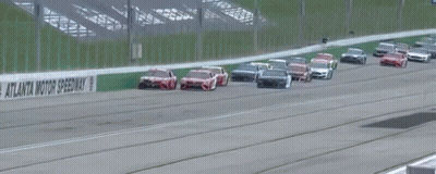 Race Cars Racing On Track Car Number 89 GIF
