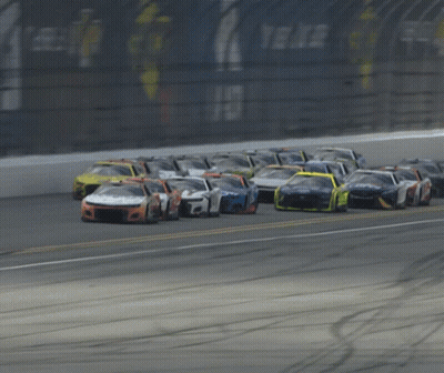 Race Cars Racing On Track GIF