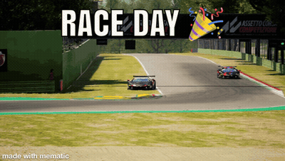 Race Day Sign Above Track GIF