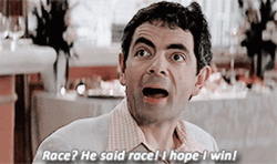 Race Rowan Atkinson GIF