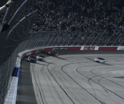 Race Track With Coca-Cola Sign GIF