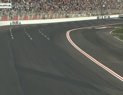 Race Track With Fish.org Sign GIF