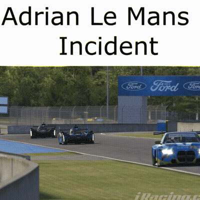 Race Track With Ford Sign GIF