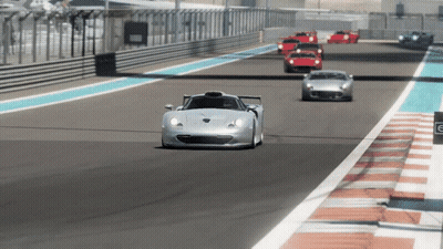 Race Track With Michelin Sign GIF