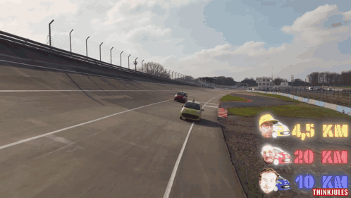 Race Track With Words Thinkjules GIF