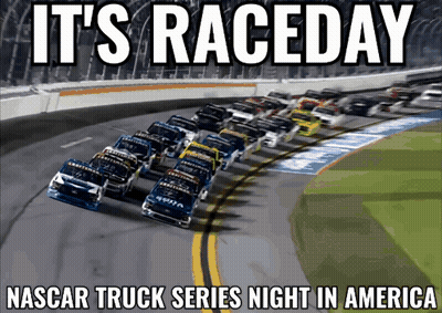 Raceday NASCAR Truck Series Night In America Poster GIF