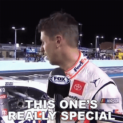 Racer Talking Into Mic This One's Really Special GIF