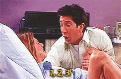 Rachel Green Giving Birth  GIF
