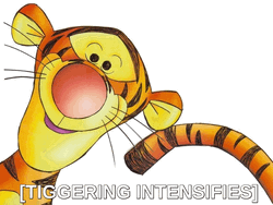 Radiant Tigger Smiling  GIF
