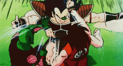 Raditz Vs Piccolo And Goku GIF