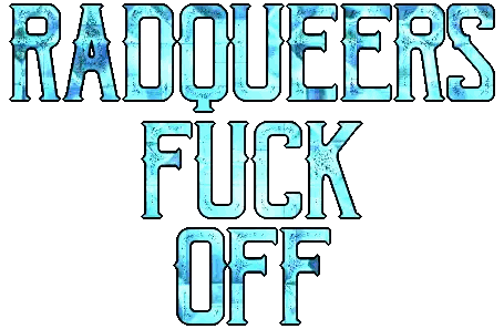 Radqueers Fuck Off Logo Sticker