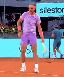 Rafael Nadal Service Ritual GIF