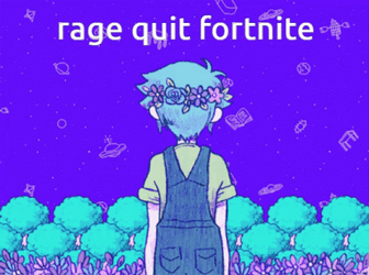 Rage Quit Fortnite Omori Anime GIF