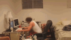 Rage Quit Going Ballistic Smashing Computer GIF