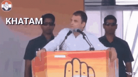 Rahul Gandhi Bye Meme GIF