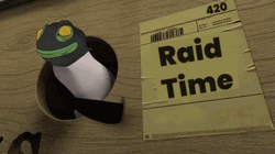 Raid Time Penguin GIF