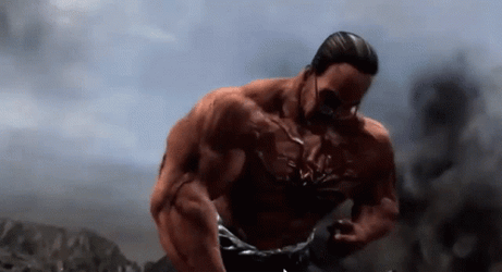 Raiden Punching Armstrong Big Hand GIF