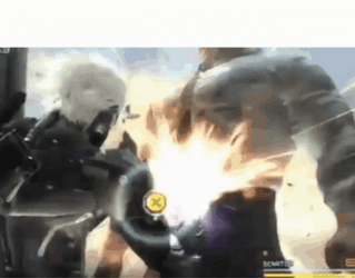 Raiden Punching Armstrong Just Prank GIF