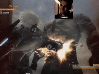 Raiden Punching Armstrong Meme Face Punch GIF