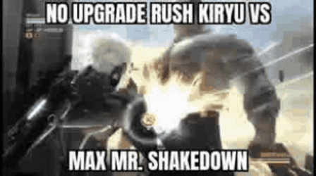 Raiden Punching Armstrong No Upgrade GIF