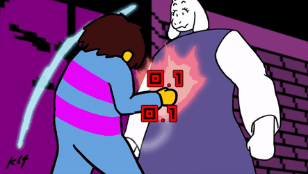 Raiden Punching Armstrong Toriel Undertale GIF