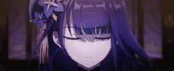 Raiden Shogun Purple Hair Anime GIF