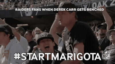 Raiders Fans Watching Game GIF