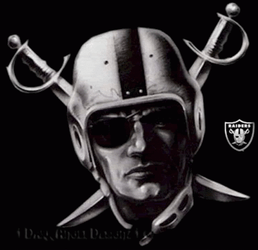 Raiders Logo Pirate Face On Shield Design GIF