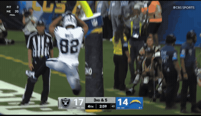 Raiders Vs Chargers Football On CBS Sports GIF