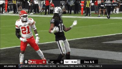 Raiders Vs Chiefs Football Game On CBS GIF