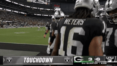 Raiders Vs Green Bay Packers Football Game GIF