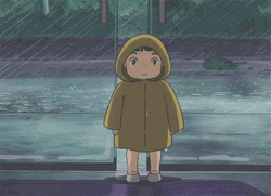 Anime Girl in Rain  Free animated GIF  PicMix