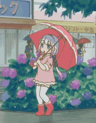  Rain Dance Kanna Anime GIF