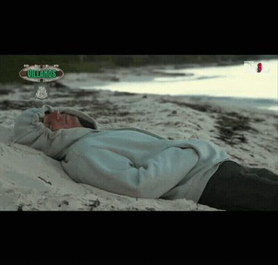 Rain Drops Falling Into Puddle GIF