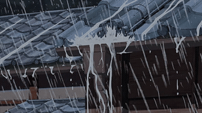 Rain Falling On Roof With T And L GIF