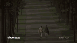 Rain Man Distin Hoffman Tom Cruise Walking GIF