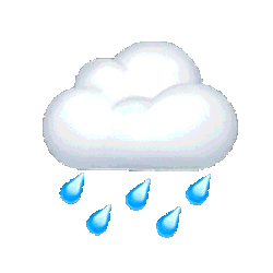 Rain Raining Sticker GIF