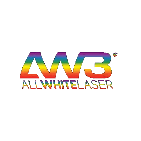 Rainbow ANB Laser Logo Sticker