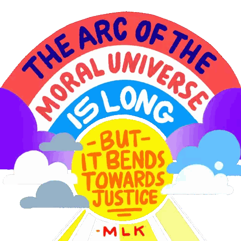 Rainbow And Justice Quote Sticker