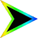 Rainbow Arrow Pointing Right Sticker