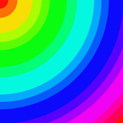 Rainbow Color Curves Loop