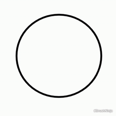 Rainbow Colored Circle #Brushninja GIF